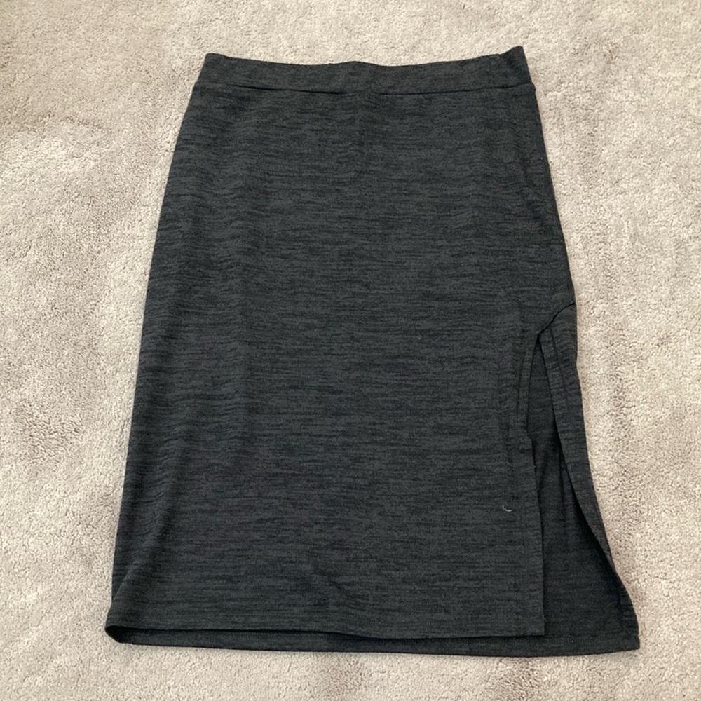 Elegant Charcoal Pencil Skirt